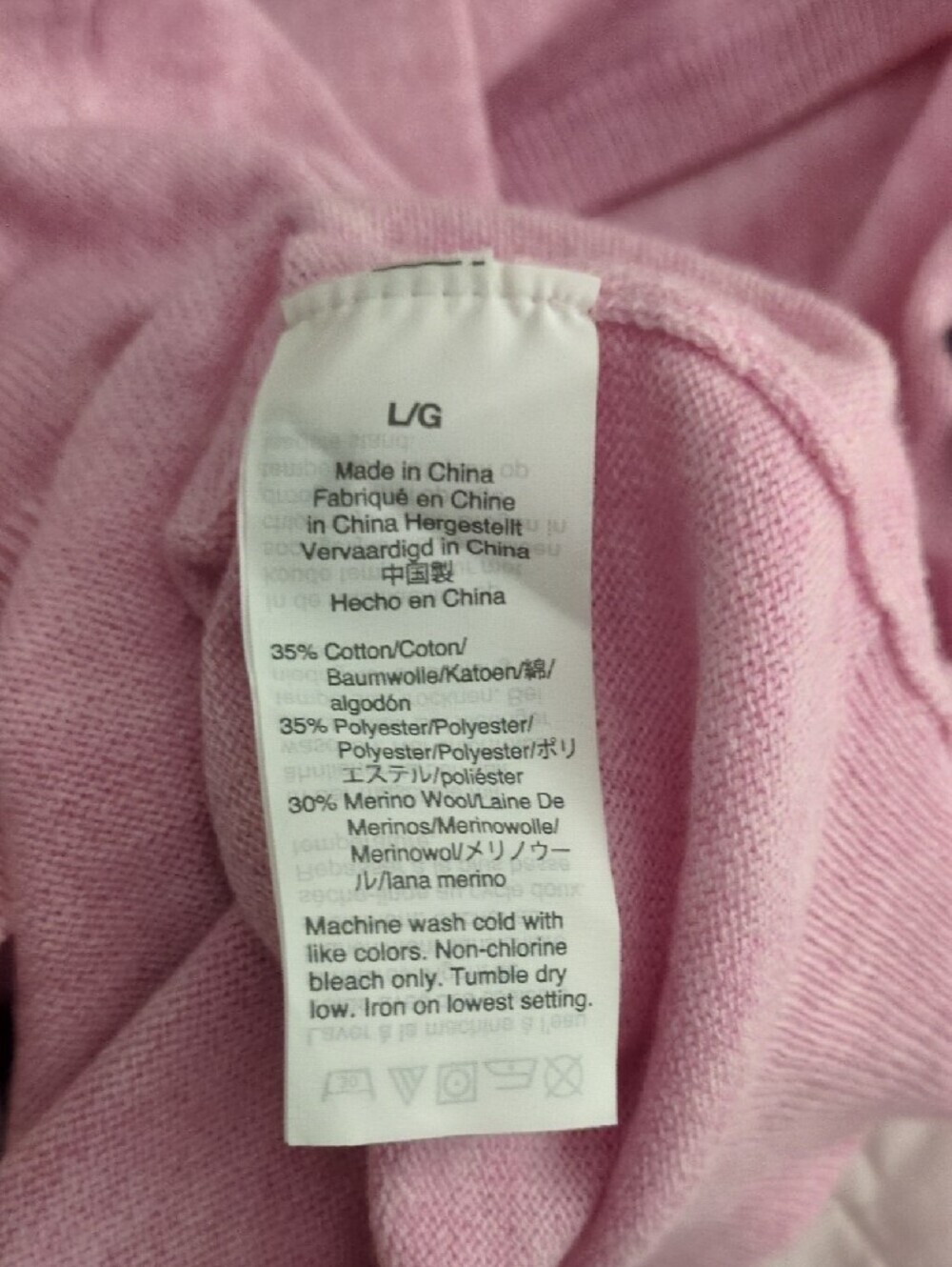 J. Crew Men's Light Pink V-Neck Sweater - Picture 3 of 9